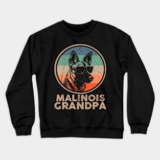 Malinois Grandpa Grandpaw Dog Lover Men Dad Crewneck Sweatshirt